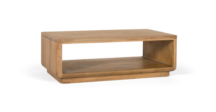 GINER Y COLOMER Table basse en bois de manguier naturelle
